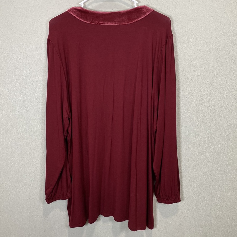 Soft Surroundings Adornment top red - Picture 7 of 9